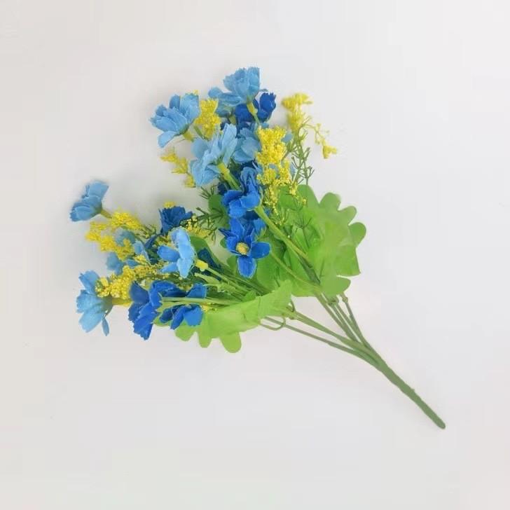 Artificial Flowers Artificial Small Daisy Simulation Green Plant Jumping Orchid Fake Flowers Bundle Wedding Home Silk Flower Decorative Props