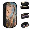 Classic Brachiosaurus Pencil Case Dinosaur Animal Pencil Box Pen for Student Big Capacity Bag School Supplies Gifts Stationery