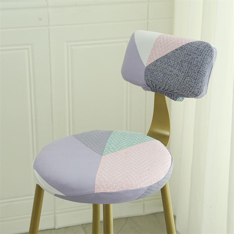 Chair Cover Elastic Universal Round Stool Chair Cover Full Dust Shield Modern Bar Rotating Chair Stool Cover Durable
