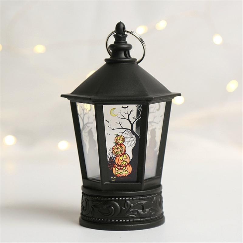 Festival Halloween LED Pumpkin Hand Lamp Halloween Pumpkin LED Hand Lamp with Designs for Celebratory Event Lighting