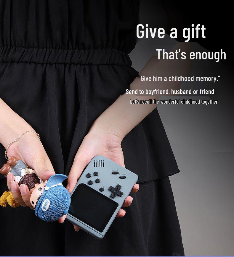 Handheld Game Console - Macaron Edition: 800 Classic Games, Nostalgic Single/Double Player, New Model with Free Shipping