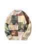 High-End Men's Trendy Thick Knit Sweater - Autumn/Winter Style: Retro American Christmas & Japanese Lazy Knitwear