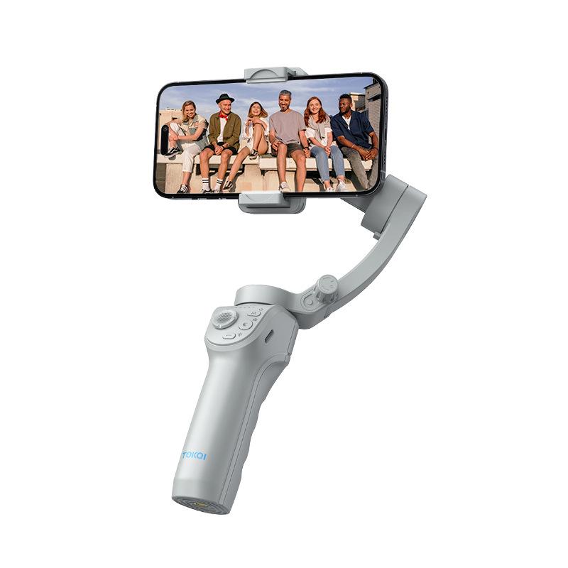 CYKE Three-Axis AI Face Tracking Gimbal & Selfie Stick with Anti-Shake Stabilizer for Live Streaming