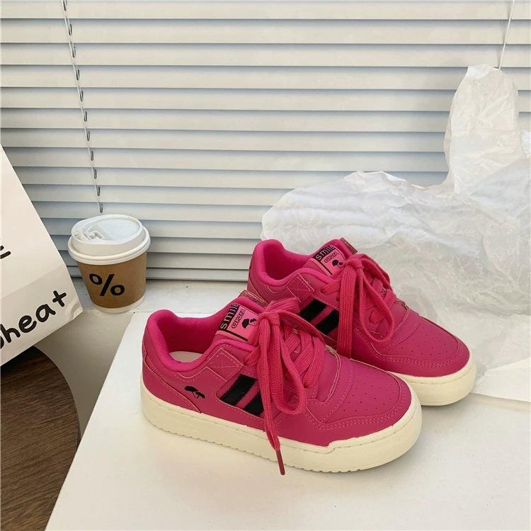 Niche board shoes women's ins super fire student versatile casual sports shoes 2024 spring and summer new platform white shoes
