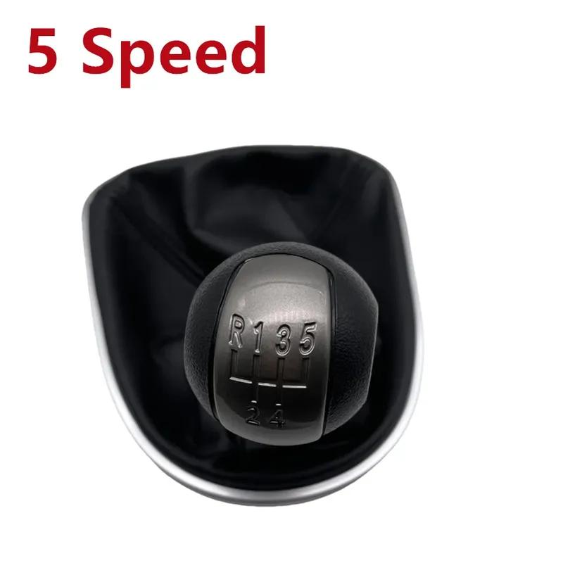 Dla SEAT LEON II (2005-2012) ALTEA XL (04-12) SEAT TOLEDO III (04-09) Gałka zmiany biegów 5/6-biegowa ze skórzanym mieszkiem Akcesoria samochodowe