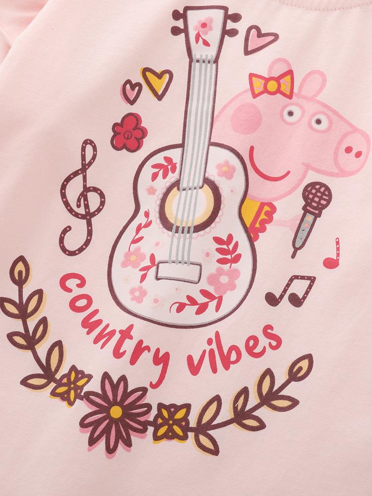 Dívčí tričko s dlouhým rukávem Peppa Pig - Stylový princeznovský design na jaro/podzim