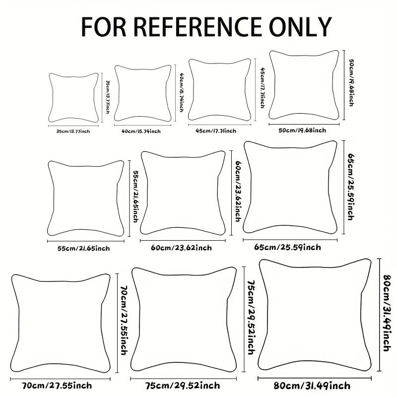VIKAMA Highland Bovine Pillowcase Invisible Zipper Washable Pillowcase Living Room Sofa Cushion Cover Home Decor