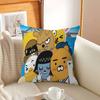 K-KAKAOS FRIENDS Cartoon Maple Design Cushion Cover Happy Autumn Harvest Decor Holiday Decorati Pillow Cover