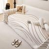 Autumn Winter Thick Solid Color Plush Sofa Towel Sofa Cover Cloth White Sofa Cover Non-Slip One-Piece Cover Towel