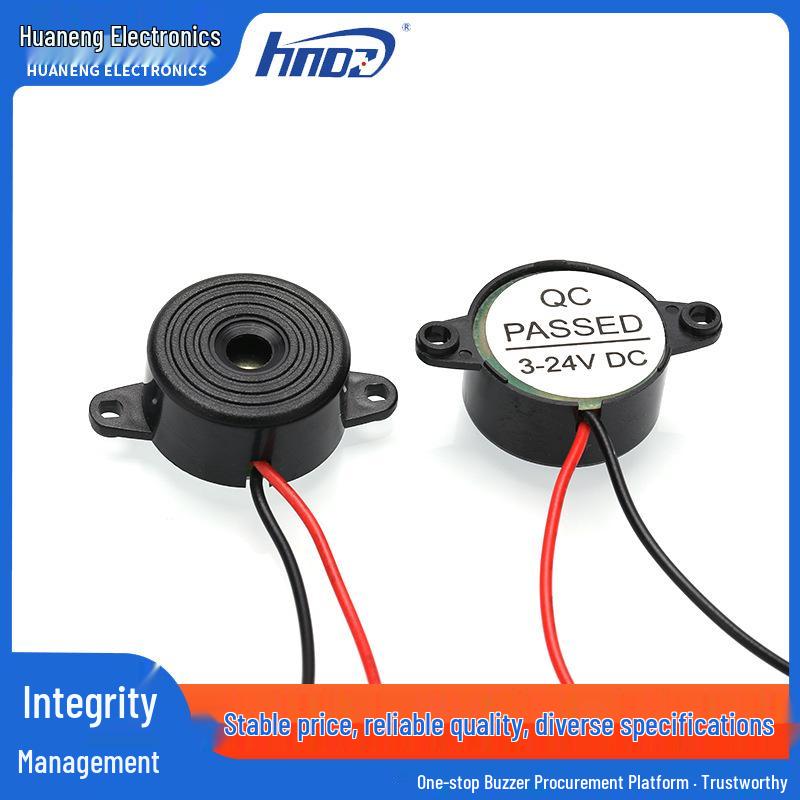 Piezoelectric Buzzer HND-2312E Lead Wire Continuous Alarm