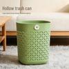 JINGRUIXIANG Simple Hollow Plastic Trash Can