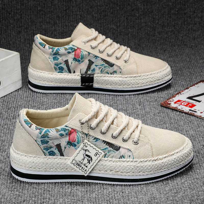 Canvas shoes autumn new low-top wear-resistant lightweight casual shoes