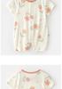 Infant Summer Short-Sleeve Modal Bodysuit - Lightweight Newborn & Toddler Pajamas Romper