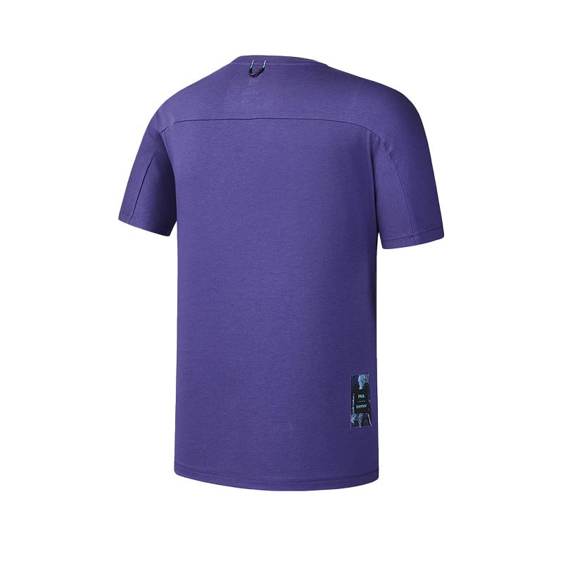 New FILA ATHLETICS SPORT 2025Q1 T Shirt Men's Dark Purple A11M517110FDP