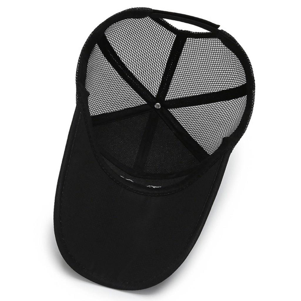 Mesh Mens Baseball Cap Mountain Embroidery Sun Protect Breathable Outdoor