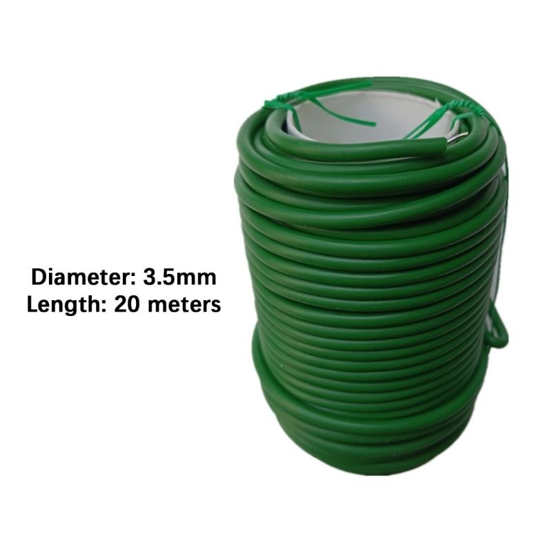 2Pcs 20m Plant Tie Green Plant Wire Suitable for Tying Climbing Roses Plant Support Garden Soft Thick Binding Wire