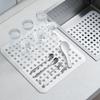 Hollow Sink Protectors Anti-blocking Dish Drying Mat Kitchen Accessories Sink Drain Mat Tableware
