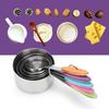 5 Stück Edelstahl Wärmeisolierung Messbecher Set Küche Kochen Backwerkzeug5 Stück