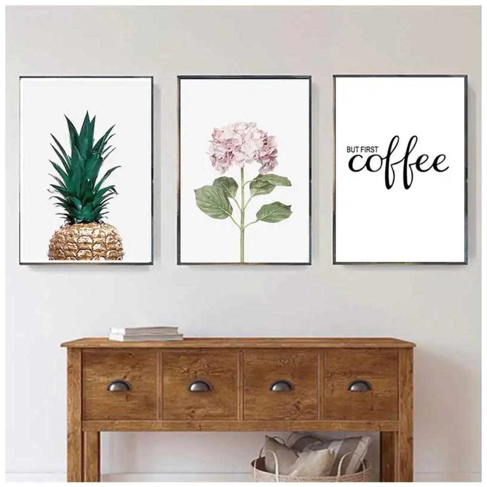 Kitchen Shop Cafe Wall Art s HD2862 Quote Decor Herbs Plants Canvas Prints Coffee Pictures