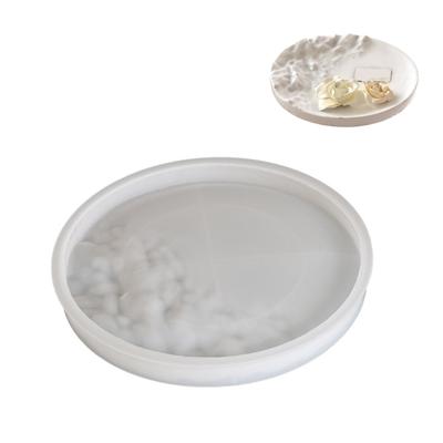 Stampo in Silicone Flessibile per Creare Vassoi Unici con Texture Ondulate Oceaniche e Disegni di Increspature d'Acqua Realistiche Uso Quotidiano