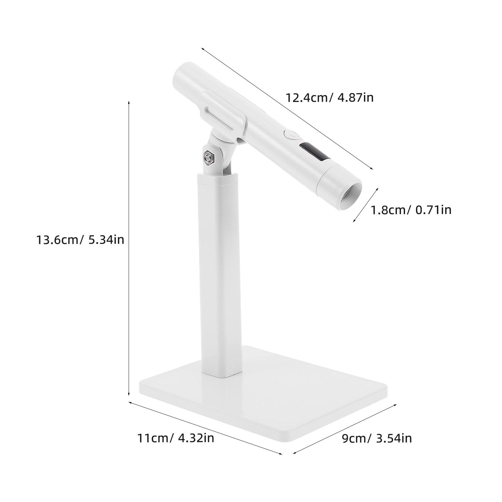 

Handheld Rechargeable Nail Lamp Set Sleek Rotating Stand Nail Light Mini Uv LED Gel Polish Dryer for Home DIY Manicure белый