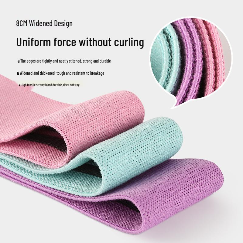 Women's Elastic Glute Trainer: Circle Hip Resistance Band for Squat, Yoga, and Strength Training.