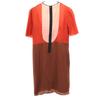 Marni Italian Silk Short Sleeve Mini Dress 38 Brown Women Used