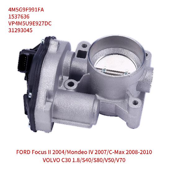 4M5G9F991FA 1537636 Throttle Body Compatible with Ford Focus2.0L 2007-2010/FORD FOCUS II C-MAX MONDEO IV FIESTA V 1.8 2.0L