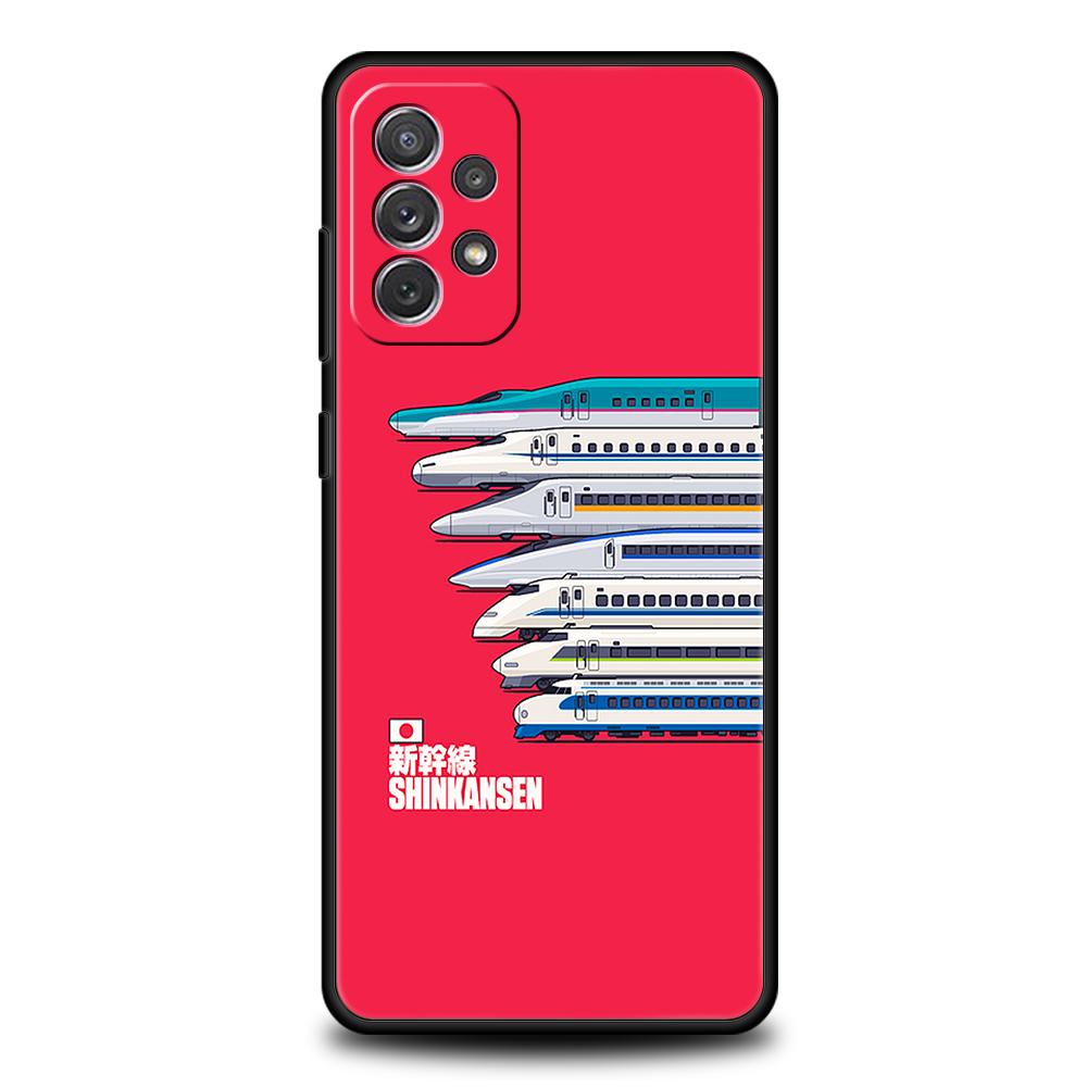 

Phone Case for Samsung Galaxy A55/A35/A15/A14/A13/A25/A71/A72/A73/A32/A33/A52/A52S/A41 Soft TPU Bullet Train Series Shinkansen FOR Samsung A01