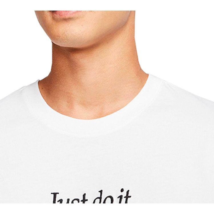 Nike Sportswear Just Do It Short Sleeve T-Shirt Men Tops White CD9633-100
