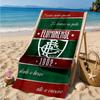 Flumi-nense Football Crest Printed Microfiber Beach Towel, Soft And Absorbent, Quick-Dry, Ideal for Summer Travel, Beach Essential, Swimming Pool