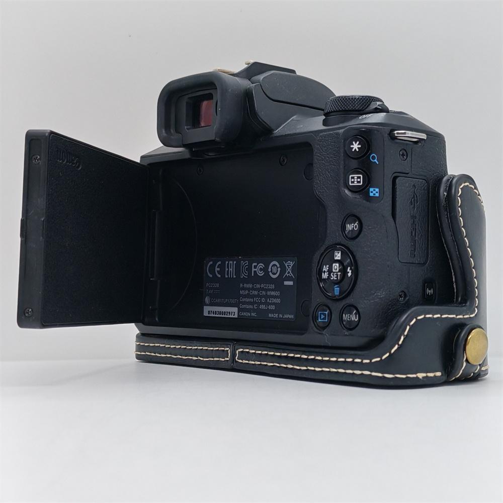 PU Leather Camera Half Case for Canon EOS M50 M50II M50 Mark II Battery Opening Bottom Cover