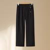 Hodo Women's Elastic Waist Straight Leg Casual Pants