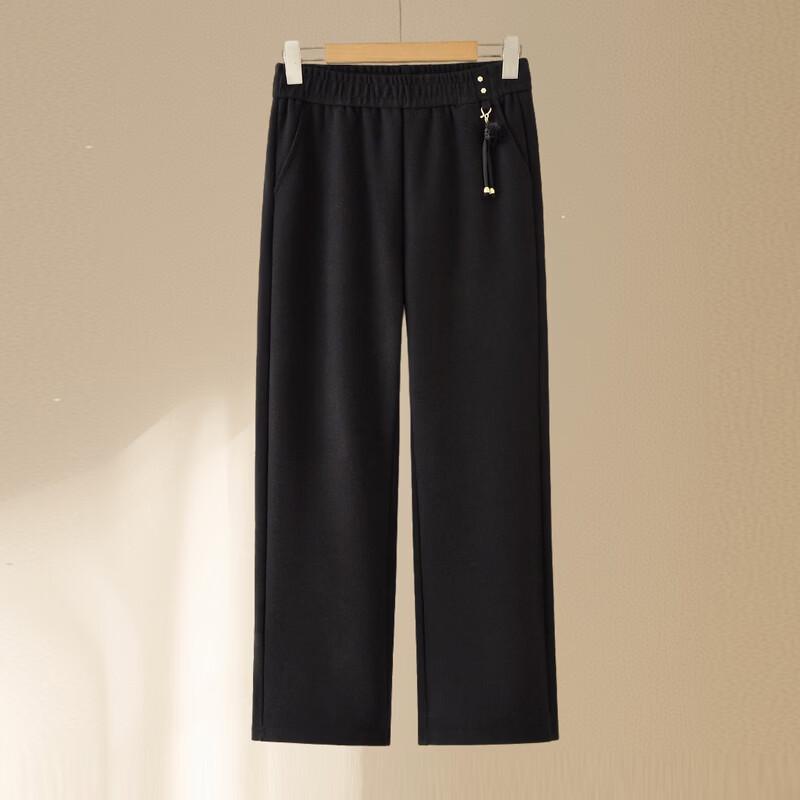 Hodo Women's Elastic Waist Straight Leg Casual Pants