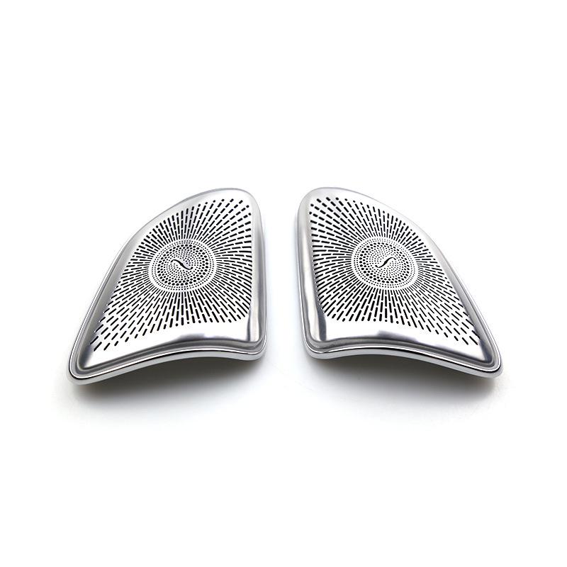 Compatible with Mercedes-Benz 2020 GLE Berlin: A-Pillar Luminous Tweeter Cover with 64-Color Ambient Light