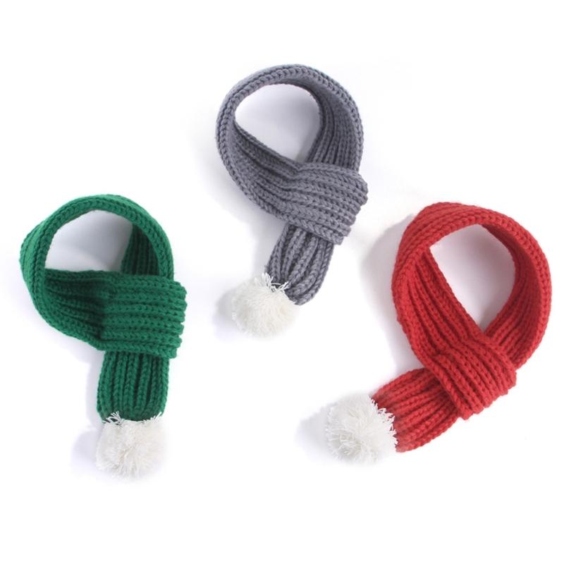 Pet Dog Scarf Christmas Knitted Scarf Creatively Winter Warm Pet Scarf Kitten Dog Scarf New Year Windproof Clothes