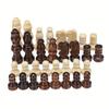 32Pcs Wooden Chess Pieces Complete Chessmen Wood Chess Set Chess Piece Accessories