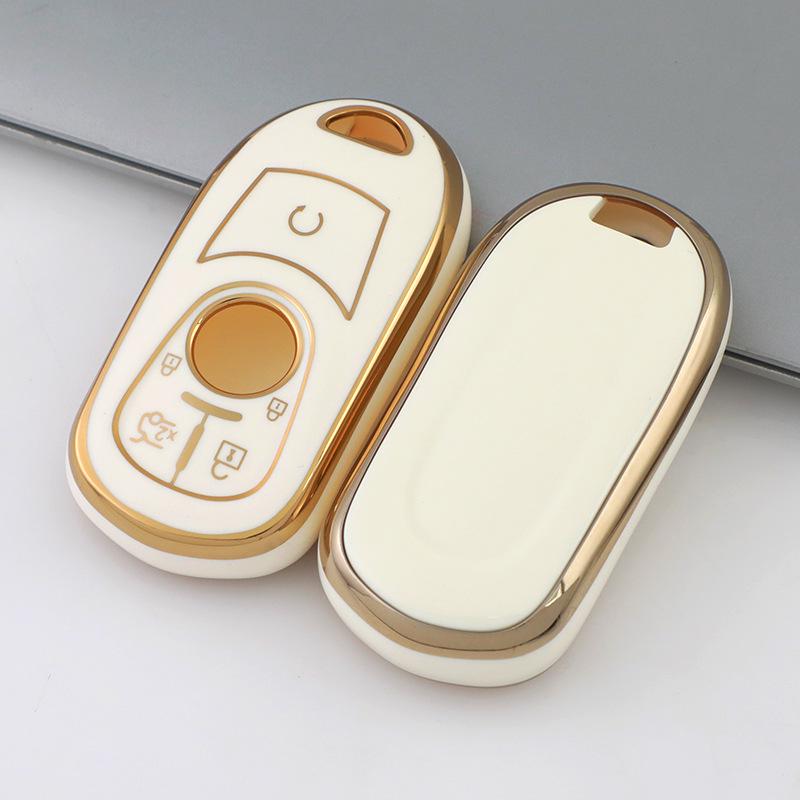 Buick Envision Key Cover for Encore GX, Regal, LaCrosse, GL68 - Decorative Car Bag Shell with Buckle
