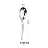 Thickened 316L Stainless Steel Teaspoon: Flat Bottom, Household & Children's Soup Spoon.