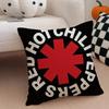 Red Hot Chili PPeppers band Cushion Cover Throw Pillow Cover Hidden Button Durable Polyester Chair Cushion