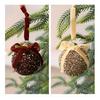 Glitter Christmas Balls Ornament Sparkly Shatterproof Tinsel Balls with Bow Sequin Hanging Ball Xmas Tree Decoration for Xmas Wedding Indoor