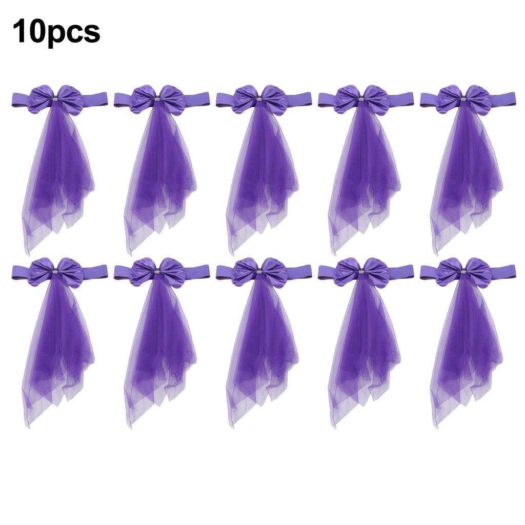 Chair Backs Bow Chair Cover Bands Composite Fabric Elastic