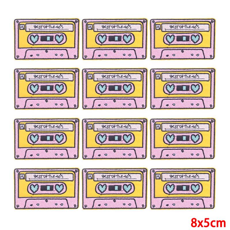 10 Pcs/lot Wholesale Embroidery Patch Iron On Patches For Clothing Patches On Clothes Jackets Decor Applique Sew Supplies