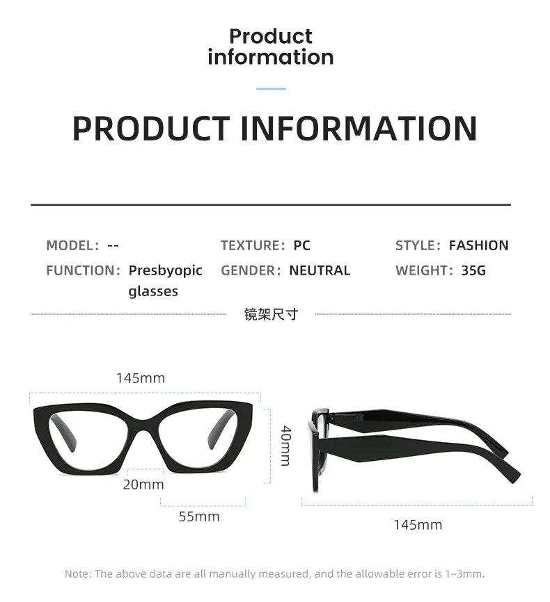 Neu in Cat Eye Optische Brillen Damen Myopie Brillen Hyperopie Lesebrille Anti Blaues Licht Computerbrille