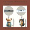 Cute 2D Cat Phone Anti Dust Cap Charge Port Plug For IPhone Type C Dust Protection Stopper Accessorie