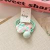 1 Pair Kid Hair Band  Cute Sweet Floral Heart Bear Crystal Hair Rope for Baby Girl Little Girl Hair Accessories