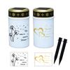 Flameless Solar Cemetery Candle Light Waterproof Electronic Candle Light  Grave Memorial Tribute