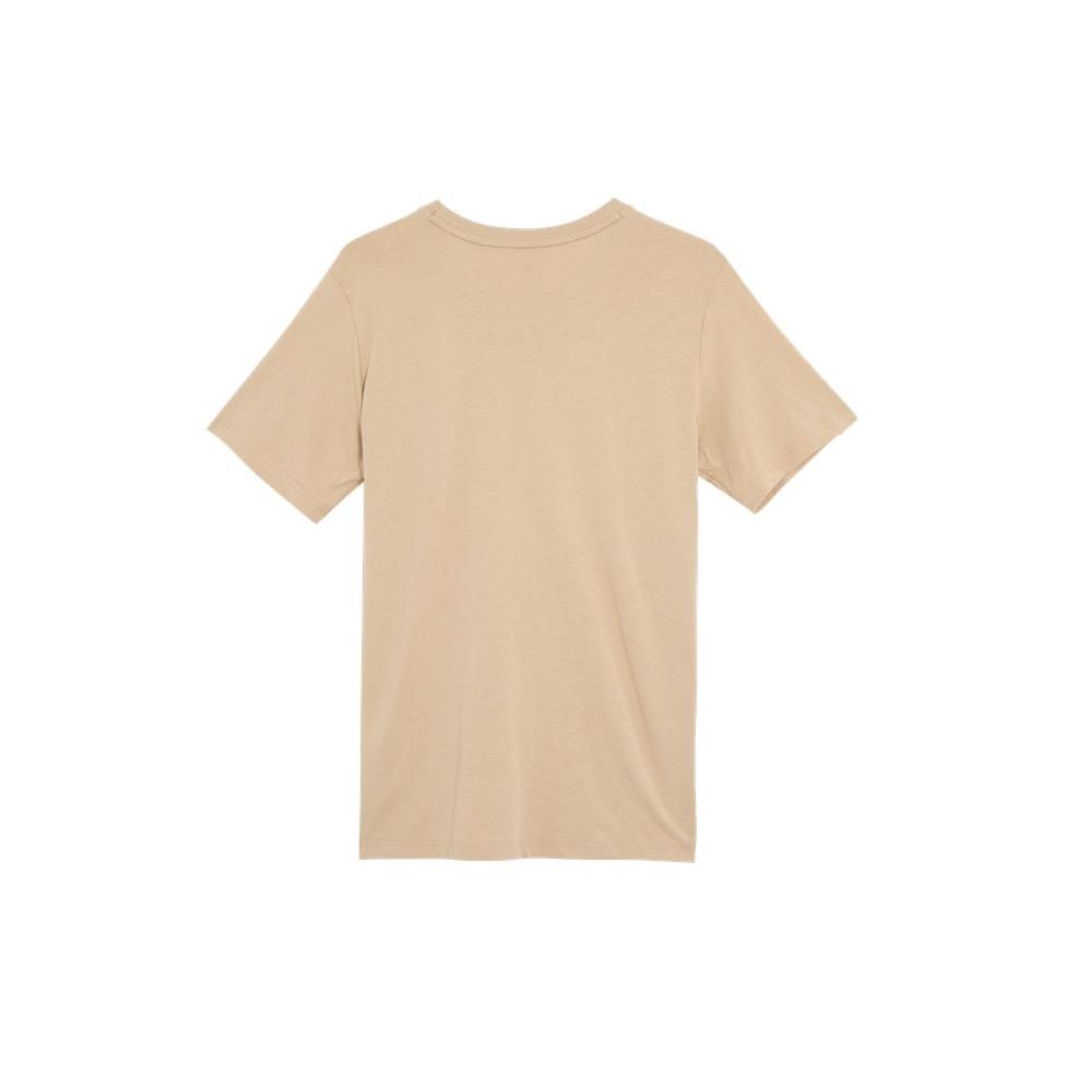 PUMA Ess Tee Logo Print Straight Casual Round Neck Short Sleeve T-Shirt Men Tops Beige-Brown 671260-21