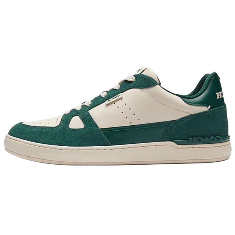 

Coach Leather Round Toe Lace-Up Low-Top Sneakers Men Sneakers Green CW795-EME 41.5