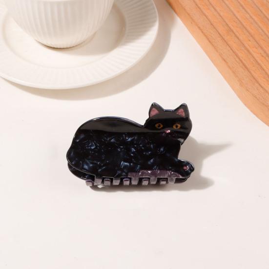 Small Claw Hair Clips for Women Girls Cute Cat Mini Jaw Clips for Thin Hair Nonslip Hair Styling Accessories